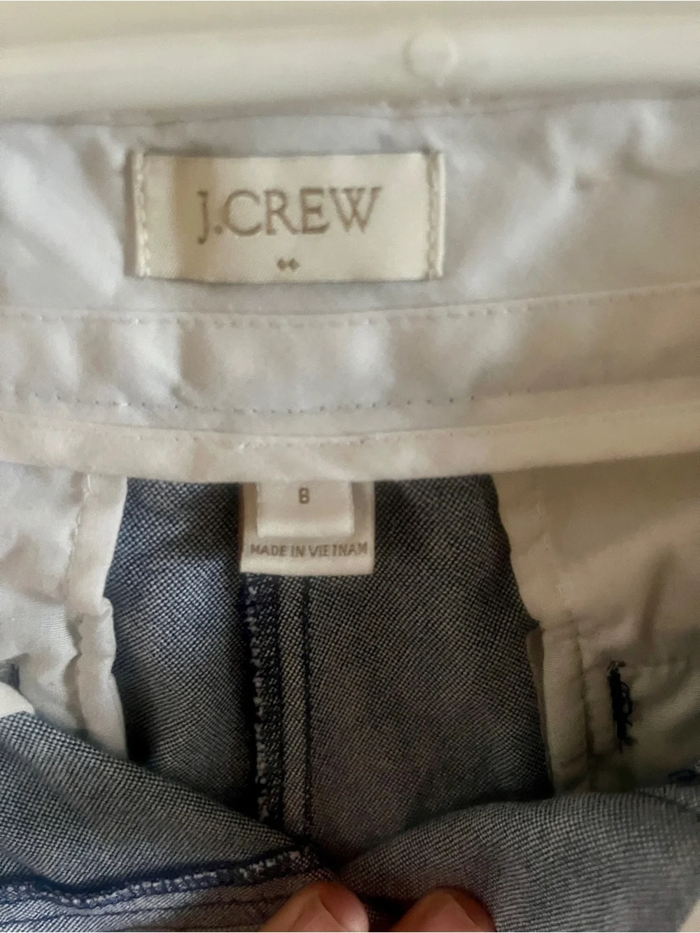 J. Crew Women's Soft Blue Cotton Bermuda Shorts